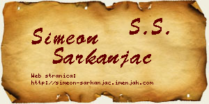 Simeon Sarkanjac vizit kartica